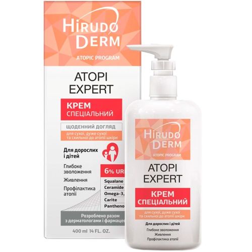 Крем Hirudo Derm Atopic Program Аtopi Expert 400 мл в місті Софіївка : ціни, характеристика.  - фото №1 Крем Hirudo Derm Atopic Program Аtopi Expert 400 мл в місті Софіївка : ціни, характеристика.