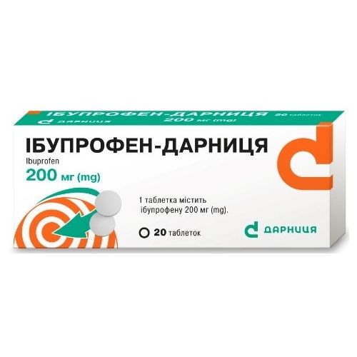 Ібупрофен-Д  0,2 г таблетки №20  в місті Одеса : ціни, характеристика.  - фото №1 Ібупрофен-Д  0,2 г таблетки №20  в місті Одеса : ціни, характеристика.