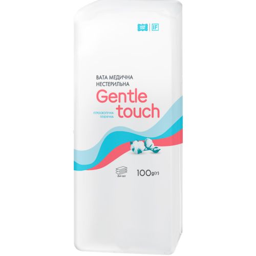 Вата Gentle touch зіг-заг, нестерильна, 100 г замовити - фото №1 Вата Gentle touch зіг-заг, нестерильна, 100 г замовити
