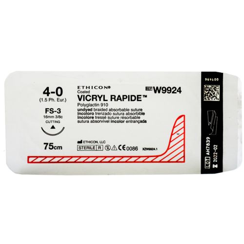 Вікрил рапід 4-0 ріжучий 16 мм, 3/8 кола, незабарвлений 75 см W9924 в місті Вишгород : ціни, характеристика.  - фото №1 Вікрил рапід 4-0 ріжучий 16 мм, 3/8 кола, незабарвлений 75 см W9924 в місті Вишгород : ціни, характеристика.