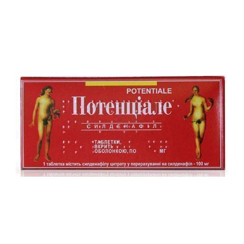 Потенциале 50 мг таблетки №1 в городе Канев : цены, характеристики.  - фото №1 Потенциале 50 мг таблетки №1 в городе Канев : цены, характеристики.