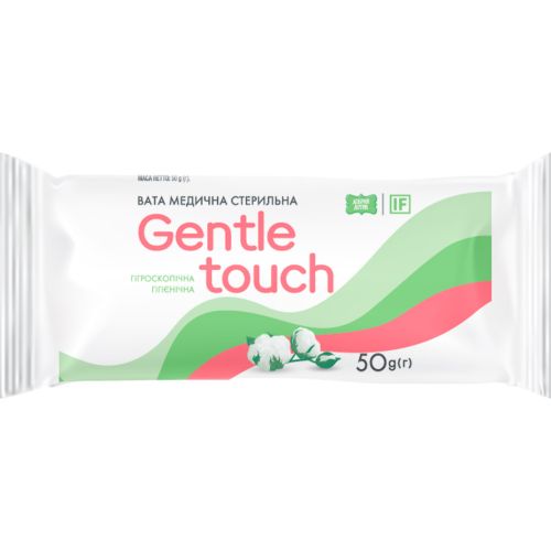 Вата Gentle touch ролик, стерильная, 50 г в городе Ужгород : цены, характеристики. - фото №1 Вата Gentle touch ролик, стерильная, 50 г в городе Ужгород : цены, характеристики.