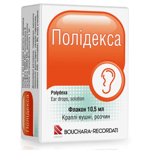 Полідекса краплі вушні 10,5 мл в місті Хмельницький : ціни, характеристика.  - фото №1 Полідекса краплі вушні 10,5 мл в місті Хмельницький : ціни, характеристика.