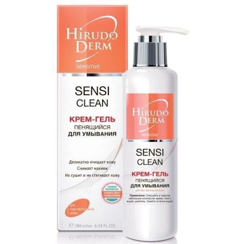 Крем-гель пінистий для вмивання Hirudo Derm для чутливої і сухої шкіри Sensetive 180 мл в місті Чернігів : ціни, характеристика.  - фото №1 Крем-гель пінистий для вмивання Hirudo Derm для чутливої і сухої шкіри Sensetive 180 мл в місті Чернігів : ціни, характеристика.