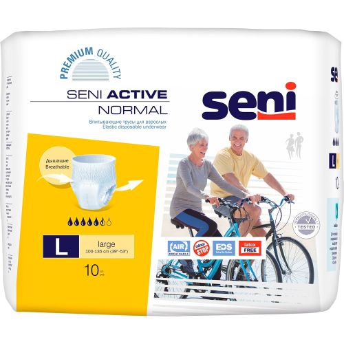 Підгузки для дорослих Seni Active Normal Large №10 недорого - фото №1 Підгузки для дорослих Seni Active Normal Large №10 недорого