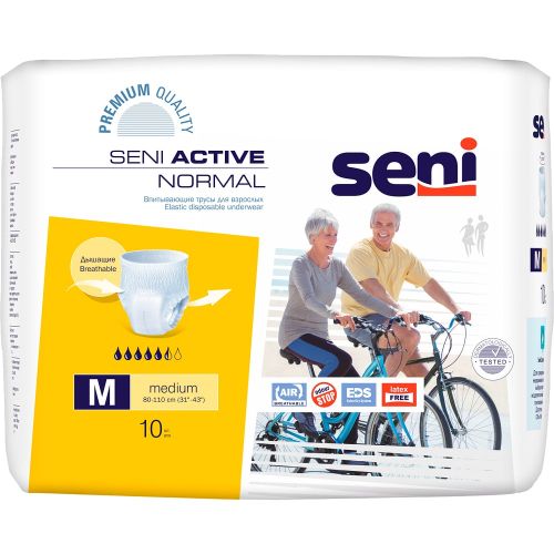 Підгузки для дорослих Seni Active Normal Medium №10 ADD - фото №1 Підгузки для дорослих Seni Active Normal Medium №10 ADD