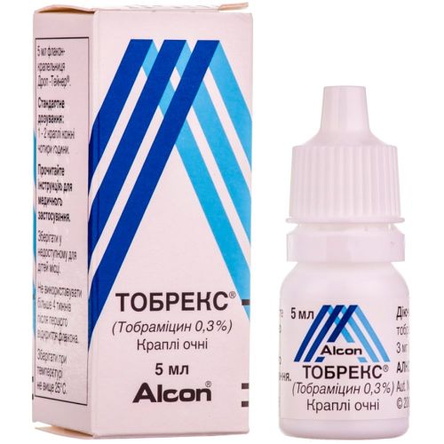 Тобрекс 0,3% краплі очні 5 мл в місті Кривий Ріг : ціни, характеристика.  - фото №1 Тобрекс 0,3% краплі очні 5 мл в місті Кривий Ріг : ціни, характеристика.