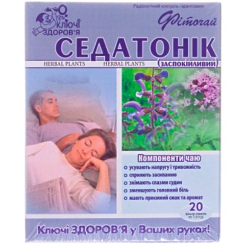 Фиточай Ключи Здоровья №70 Седатоник 1,5 г фильтр-пакеты №20 в городе Глобино : цены, характеристики.  - фото №1 Фиточай Ключи Здоровья №70 Седатоник 1,5 г фильтр-пакеты №20 в городе Глобино : цены, характеристики.