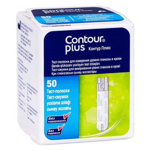 Тест-смужки Contour (Контур) Plus №50 купити - фото №1 Тест-смужки Contour (Контур) Plus №50 купити