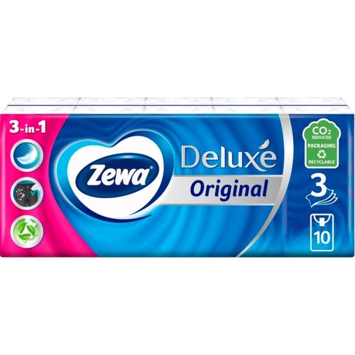 Платки носовые Zewa Делюкс №10 недорого - фото №1 Платки носовые Zewa Делюкс №10 недорого
