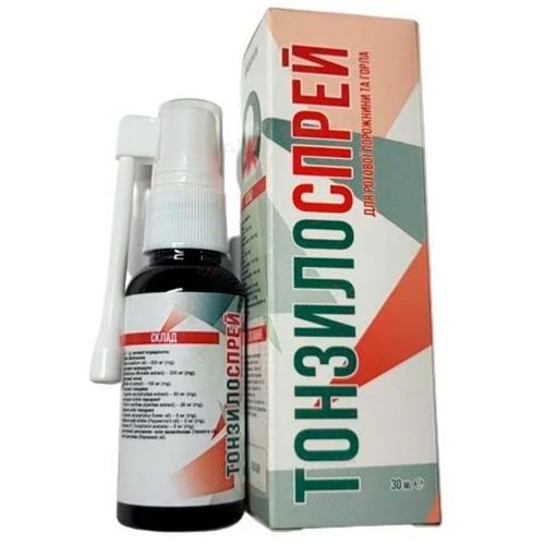 Тонзилоспрей спрей для полости рта и горла флакон 30 мл в городе Софиевка : цены, характеристики.  - фото №1 Тонзилоспрей спрей для полости рта и горла флакон 30 мл в городе Софиевка : цены, характеристики.