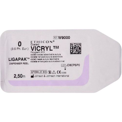 Шовний матеріал Вікрил 0 довжина 2,5 м без голки в місті Канів : ціни, характеристика.  - фото №1 Шовний матеріал Вікрил 0 довжина 2,5 м без голки в місті Канів : ціни, характеристика.