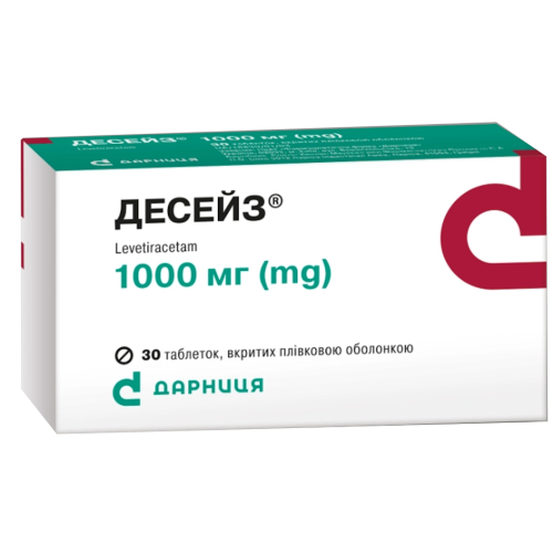 Десейз 1000 мг таблетки №30 в місті Глобине : ціни, характеристика.  - фото №1 Десейз 1000 мг таблетки №30 в місті Глобине : ціни, характеристика.