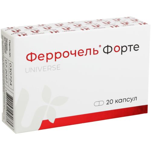 Феррочель Форте 300 мг капсулы №20 в городе Львов : цены, характеристики. - фото №1 Феррочель Форте 300 мг капсулы №20 в городе Львов : цены, характеристики.
