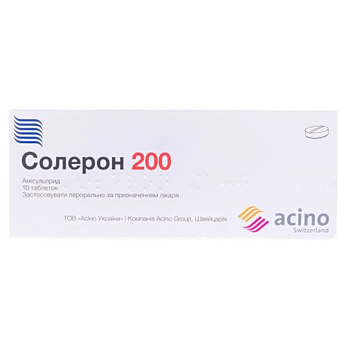 Солерон-200 200 мг таблетки №10 в городе Винница : цены, характеристики.  - фото №1 Солерон-200 200 мг таблетки №10 в городе Винница : цены, характеристики.
