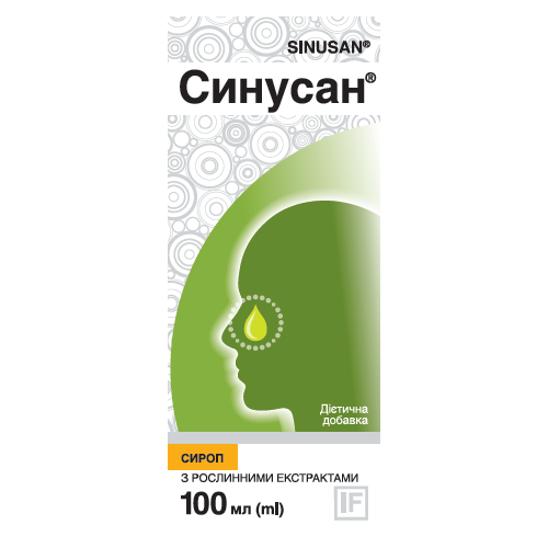 Синусан з рослинними екстрактами сироп 100 мл в місті Запоріжжя : ціни, характеристика.  - фото №1 Синусан з рослинними екстрактами сироп 100 мл в місті Запоріжжя : ціни, характеристика.