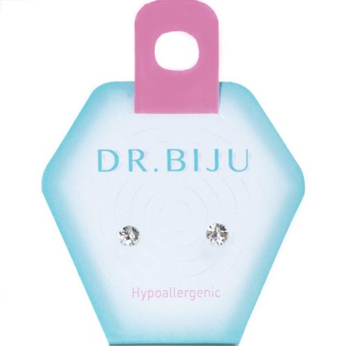 Сережки-голки Dr.Biju Сіріус 3.3 мм Кришталь, дитячі, 1 пара в Україні - фото №1 Сережки-голки Dr.Biju Сіріус 3.3 мм Кришталь, дитячі, 1 пара в Україні