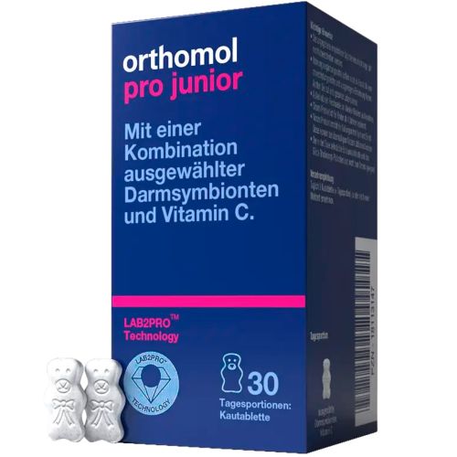 Orthomol (Ортомол) Pro Junior жувальні ведмедики (для підтримки дитячого кишечника) на 30 днів №30 в місті Вишгород : ціни, характеристика.  - фото №1 Orthomol (Ортомол) Pro Junior жувальні ведмедики (для підтримки дитячого кишечника) на 30 днів №30 в місті Вишгород : ціни, характеристика.