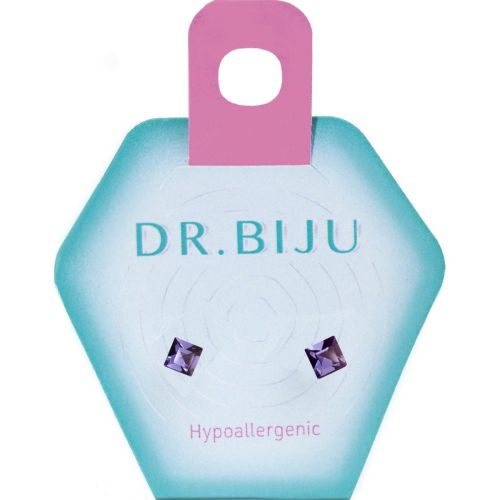 Сережки-голки Dr.Biju Квадрат 4,0 мм Танзаніт, дитячі, 1 пара в інтернет-аптеці - фото №1 Сережки-голки Dr.Biju Квадрат 4,0 мм Танзаніт, дитячі, 1 пара в інтернет-аптеці