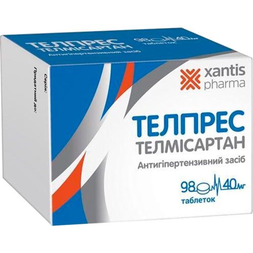 Телпрес 40 мг таблетки №98 в городе Софиевка : цены, характеристики.  - фото №1 Телпрес 40 мг таблетки №98 в городе Софиевка : цены, характеристики.