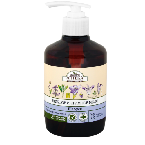 Мило для інтимної гігієни Зелена Аптека Шавлія 370 мл в місті Хмельницький : ціни, характеристика.  - фото №1 Мило для інтимної гігієни Зелена Аптека Шавлія 370 мл в місті Хмельницький : ціни, характеристика.