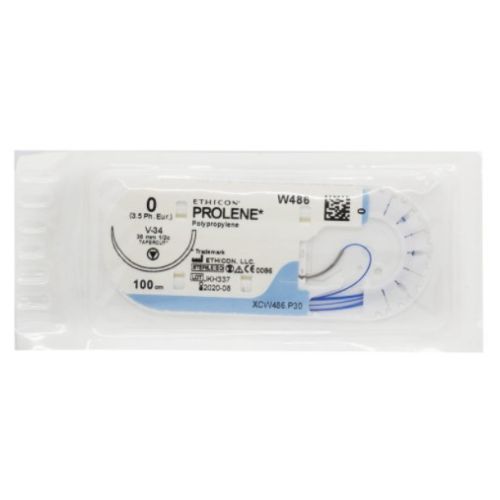 Шовный материал Пролен 0 колюще-режущая игла 36 мм 100 см W486 в городе Канев : цены, характеристики.  - фото №1 Шовный материал Пролен 0 колюще-режущая игла 36 мм 100 см W486 в городе Канев : цены, характеристики.