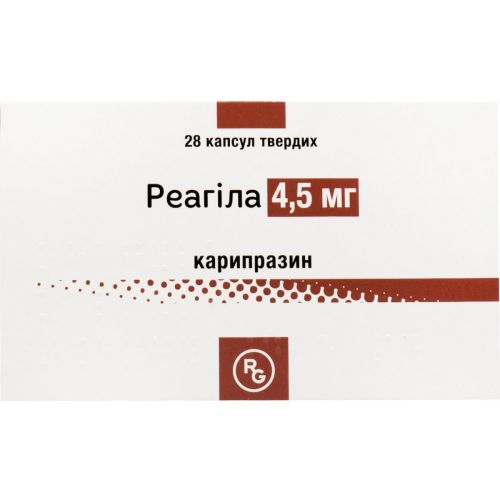 Реагіла 4,5 мг капсули №28 в місті Глобине : ціни, характеристика.  - фото №1 Реагіла 4,5 мг капсули №28 в місті Глобине : ціни, характеристика.