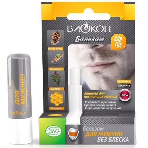 Бальзам для губ Биокон для мужчин 4,6 г недорого - фото №1 Бальзам для губ Биокон для мужчин 4,6 г недорого