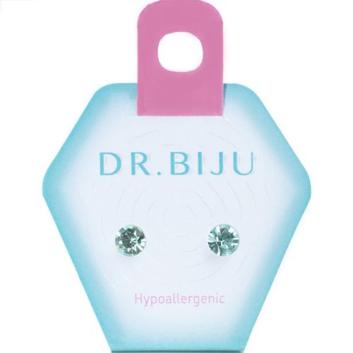 Сережки-голки Dr.Biju Сіріус 5.3 мм Аквамарин, дитячі, 1 пара в інтернет-аптеці - фото №1 Сережки-голки Dr.Biju Сіріус 5.3 мм Аквамарин, дитячі, 1 пара в інтернет-аптеці