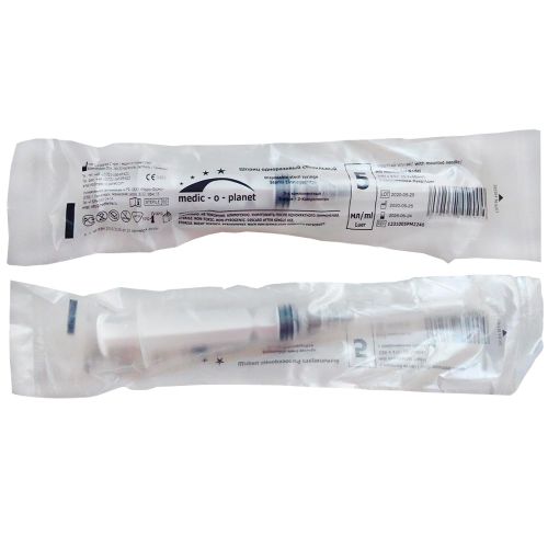 Шприц Medic-o-Planet трьохкомпонентний з голкою 22G (0,7 х 40 мм) 5 мл №1 в місті Рахів : ціни, характеристика.  - фото №1 Шприц Medic-o-Planet трьохкомпонентний з голкою 22G (0,7 х 40 мм) 5 мл №1 в місті Рахів : ціни, характеристика.