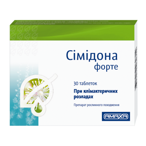 Симидона Форте 13 мг таблетки №30 в городе Вышгород : цены, характеристики.  - фото №1 Симидона Форте 13 мг таблетки №30 в городе Вышгород : цены, характеристики.