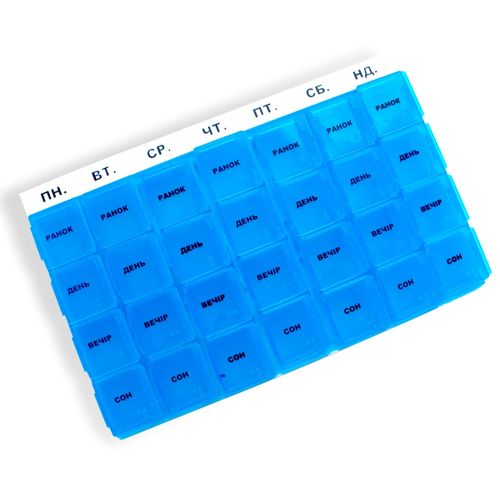 Органайзер пластиковий Enjee РТ 6039 для таблеток Тиждень в місті Канів : ціни, характеристика.  - фото №1 Органайзер пластиковий Enjee РТ 6039 для таблеток Тиждень в місті Канів : ціни, характеристика.