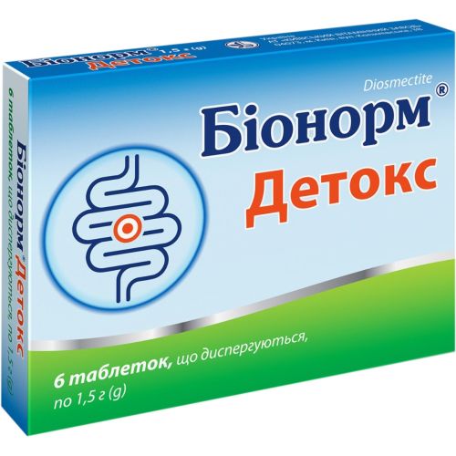 Бионорм Детокс 1,5 г таблетки №6 в городе Вышгород : цены, характеристики.  - фото №1 Бионорм Детокс 1,5 г таблетки №6 в городе Вышгород : цены, характеристики.