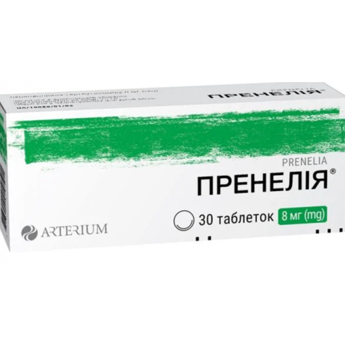 Пренелія 8 мг таблетки №30  в місті Перещепине : ціни, характеристика.  - фото №1 Пренелія 8 мг таблетки №30  в місті Перещепине : ціни, характеристика.