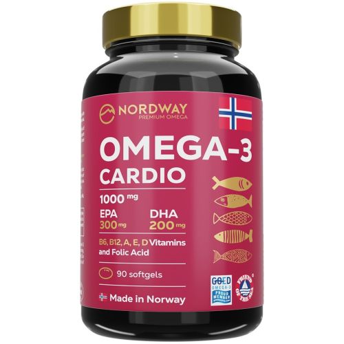 Nordway (Нордвей) Кардіо Омега-3 1000 мг капсули №90 в місті Запоріжжя : ціни, характеристика.  - фото №1 Nordway (Нордвей) Кардіо Омега-3 1000 мг капсули №90 в місті Запоріжжя : ціни, характеристика.