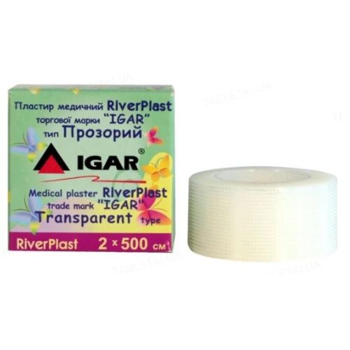 Лейкопластир RiverPlast прозорий 2 х 500 см картонна упаковка в місті Рахів : ціни, характеристика.  - фото №1 Лейкопластир RiverPlast прозорий 2 х 500 см картонна упаковка в місті Рахів : ціни, характеристика.