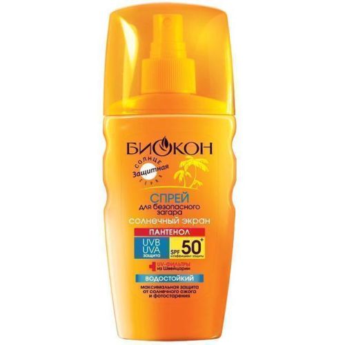 Спрей Біокон для безпечної засмаги SPF50 + 160 мл в місті Вишгород : ціни, характеристика.  - фото №1 Спрей Біокон для безпечної засмаги SPF50 + 160 мл в місті Вишгород : ціни, характеристика.