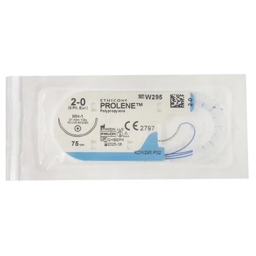 Нитка Пролен 2-0 голка 31 мм колюча 75 см 1/2 кола синя W295 в місті Канів : ціни, характеристика.  - фото №1 Нитка Пролен 2-0 голка 31 мм колюча 75 см 1/2 кола синя W295 в місті Канів : ціни, характеристика.