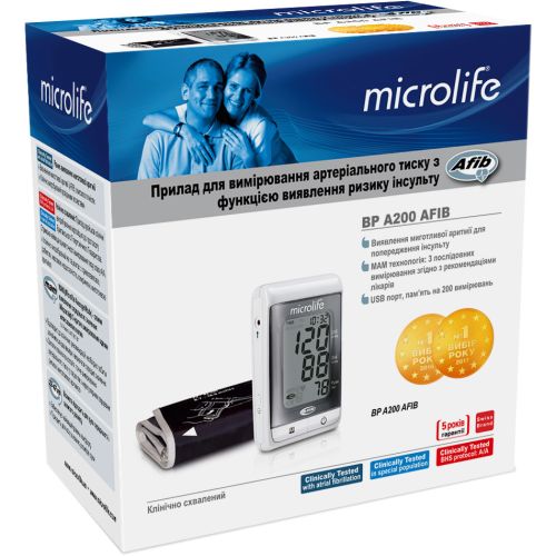 Тонометр Microlife BP A200 AFIB ADD - фото №1 Тонометр Microlife BP A200 AFIB ADD