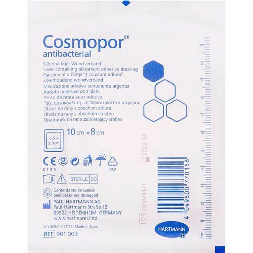 Пов'язка Сosmopor Antibacterial 10х8 см №1 в місті Канів : ціни, характеристика.  - фото №1 Пов'язка Сosmopor Antibacterial 10х8 см №1 в місті Канів : ціни, характеристика.