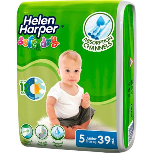 Підгузки Helen Harper Ultra Soft&Dry Junior, р.5 (11-25кг), 39 шт. в місті Богородчани : ціни, характеристика.  - фото №1 Підгузки Helen Harper Ultra Soft&Dry Junior, р.5 (11-25кг), 39 шт. в місті Богородчани : ціни, характеристика.