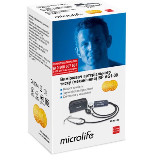 Тонометр Microlife ВР AG1-30 (механічний) купити - фото №1 Тонометр Microlife ВР AG1-30 (механічний) купити