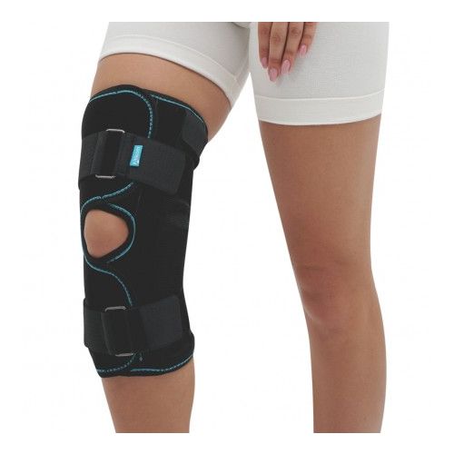 Алком 3052 бандаж (ортез) на коленный сустав разъемный р. 3 черный в городе Львов : цены, характеристики.  - фото №1 Алком 3052 бандаж (ортез) на коленный сустав разъемный р. 3 черный в городе Львов : цены, характеристики.