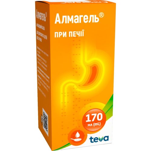 Алмагель суспензия флакон 170 мл в городе Вышгород : цены, характеристики.  - фото №1 Алмагель суспензия флакон 170 мл в городе Вышгород : цены, характеристики.