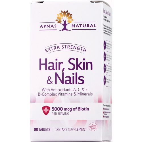 Apnas Natural Екстра Сила волосся шкіри та нігтів таблетки №90 в місті Первомайськ : ціни, характеристика.  - фото №1 Apnas Natural Екстра Сила волосся шкіри та нігтів таблетки №90 в місті Первомайськ : ціни, характеристика.