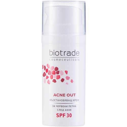 Крем Biotrade (Біотрейд) Acne Out відновлюючий SPF 30, 30 мл в місті Вінниця : ціни, характеристика.  - фото №1 Крем Biotrade (Біотрейд) Acne Out відновлюючий SPF 30, 30 мл в місті Вінниця : ціни, характеристика.
