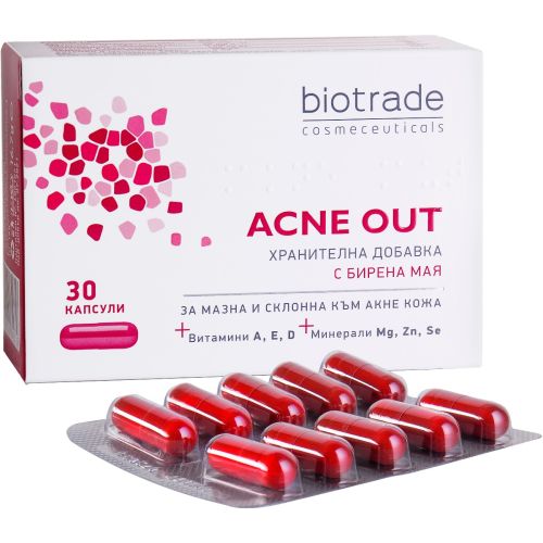 Пищевая добавка Biotrade (Биотрейд) Acne Out капсулы №30 в Украине - фото №1 Пищевая добавка Biotrade (Биотрейд) Acne Out капсулы №30 в Украине