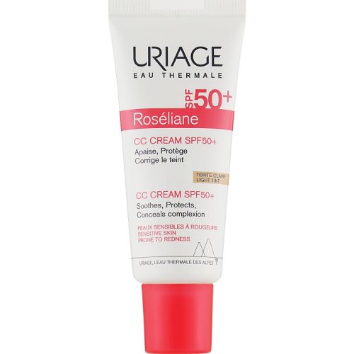 Крем Uriage (Урьяж) Roseliane CC проти почервонінь SPF 50 40 мл в аптеці - фото №1 Крем Uriage (Урьяж) Roseliane CC проти почервонінь SPF 50 40 мл в аптеці