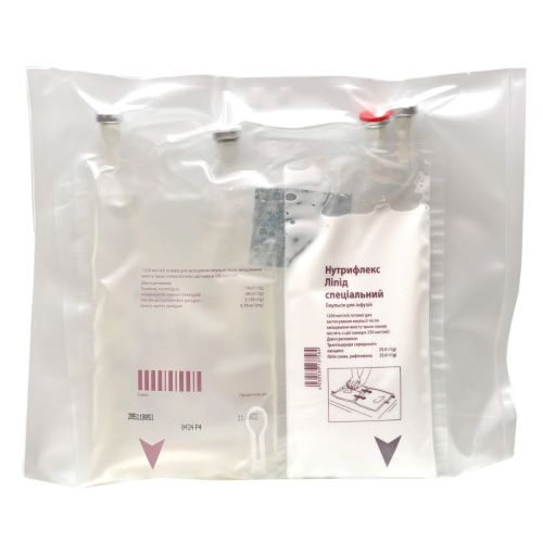 Нутрифлекс Липид Специальный эмульсия для инфузий 1250 мл №5 в городе Вышгород : цены, характеристики.  - фото №1 Нутрифлекс Липид Специальный эмульсия для инфузий 1250 мл №5 в городе Вышгород : цены, характеристики.