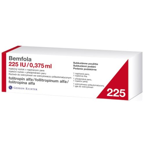 Бемфола розчин для ін'єкцій 225 МО (16,5 мкг)/0,375 мл у наповненій ручці у скляному картриджі №1 в місті Глобине : ціни, характеристика.  - фото №1 Бемфола розчин для ін'єкцій 225 МО (16,5 мкг)/0,375 мл у наповненій ручці у скляному картриджі №1 в місті Глобине : ціни, характеристика.